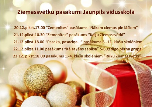 Ziemassvētku pasākumi Jaunpils vidusskolā